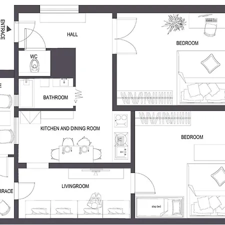 Apartamento Big In City Center & Private Parking Bratislava